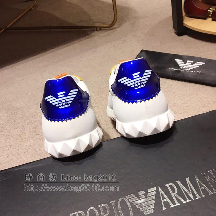 Armani男鞋 專櫃同步 明星同款 頭層牛皮 阿瑪尼男士休閒鞋  jpx1820
